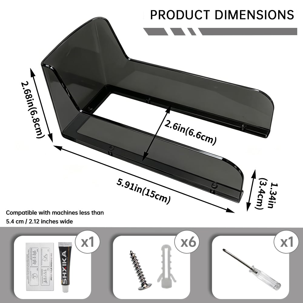 Glare Sun Shade Doorbell Rain Cover (Black Transparent)