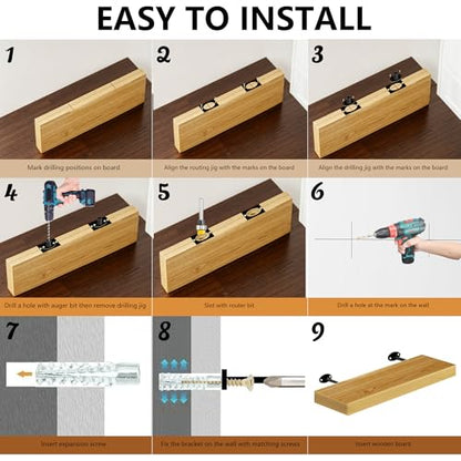 Floating Shelf Brackets Hidden