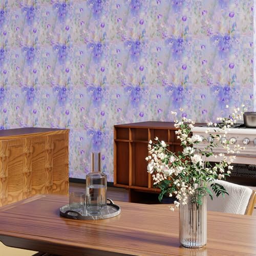 Floral Peel and Stick Wallpaper Vintage Contact Paper Removable Vinyl Wall Covering for Bedroom Bathroom Kitchen Cabinets