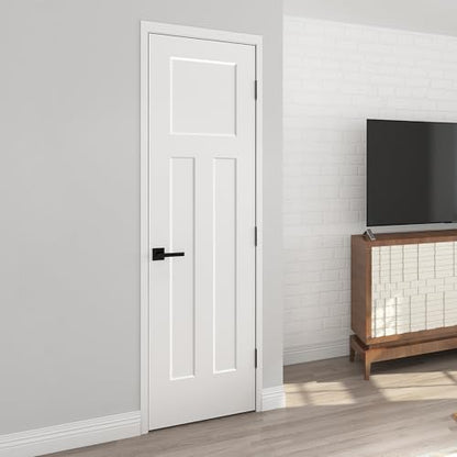 3 Panel White Primed Molded Door Slab