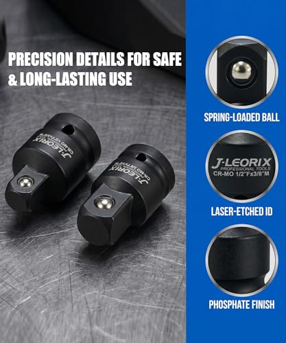 Impact Socket Adapter and Reducer Set