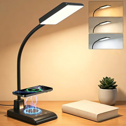 Desk Lamp with Wireless Charger
