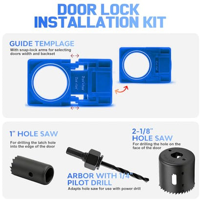 Door Hinge Jig & Lock Installation Kit