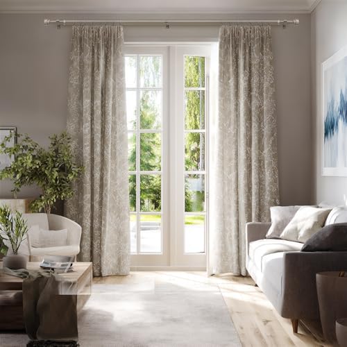 Modern Brushed Nickel Curtain Rods for Windows 66 to 120 with Adjustable Brackets Heavy Duty 1" Diameter Window Treatment Rod with Solid Metal Finials for Outdoor Bedroom Kitchen Living Room (Brushed Nickel / 16"-120"|1 Pack)