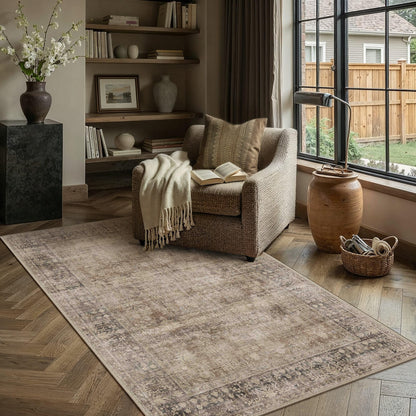 Taupe 4x6 Neutral Area Rugs for Living Room (Taupe / 4' x 6' (Rectangular))