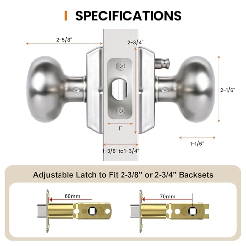Door Knob Stainless Steel