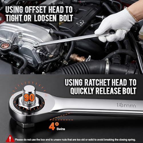 Extra Long Ratcheting Wrench Double Box End Wrench