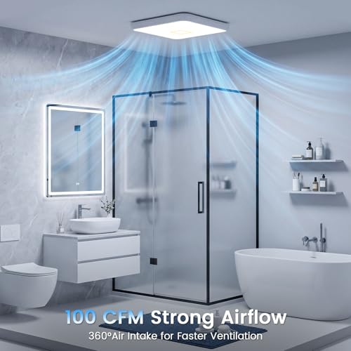 Bathroom Exhaust Fan with Light