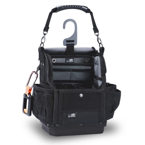 Electrician Tool Bag HVAC Tool Bags with Hard Bottom