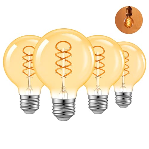G80 Edison Bulbs Dimmable Vintage