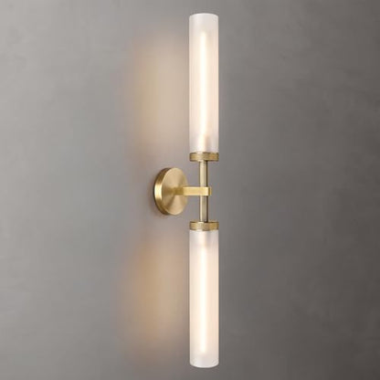 Brass Knurled Wall Sconce 18"