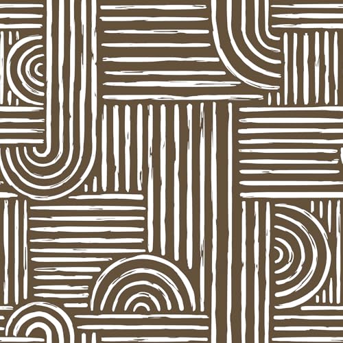 Geometric Peel and Stick Wallpaper Modern Mid Century Geometric Abstract Wall Paper