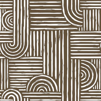 Geometric Peel and Stick Wallpaper Modern Mid Century Geometric Abstract Wall Paper