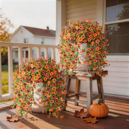 Artificial Fake Hanging Flowers Plants for Outdoor Summer Decoration