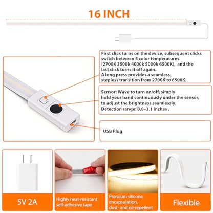 LED COB Under Cabinet Lighting with Memory Function
