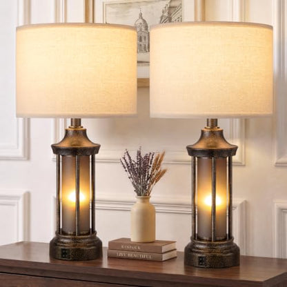 Farmhouse Table Lamps for Living Room