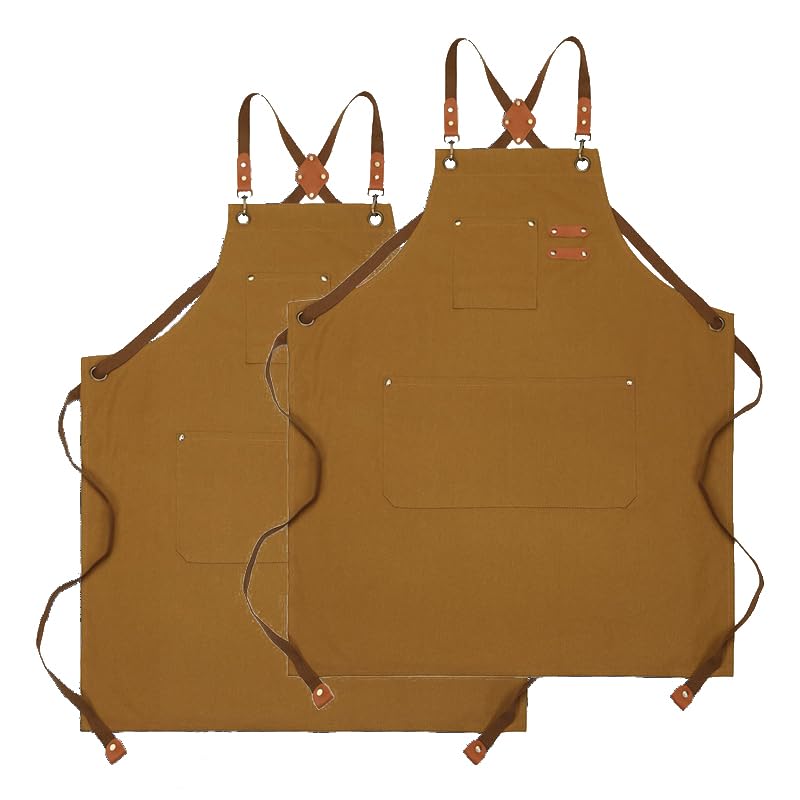 16oz Canvas Work Apron with Cross Back