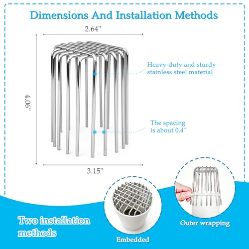 4 Pack Gutter Downspout Guard Stainless Steel