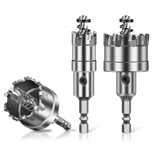 TCT Hole Saw Set Hex Shank Carbide Tipped Metal Cutter