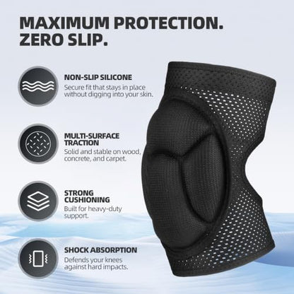 Breathable Mesh Padded Knee Sleeves