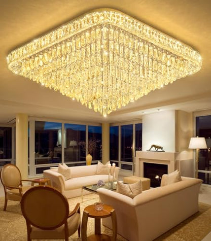 Modern Crystal Chandelier for Living Room Dining Room