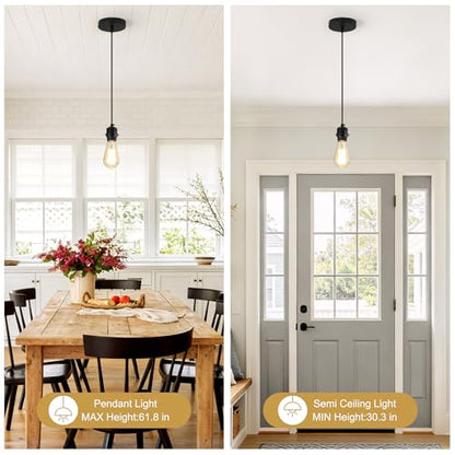 Boho Rattan Pendant Light