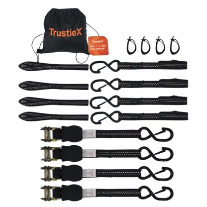 15FT Ratchet Straps 4 Pack