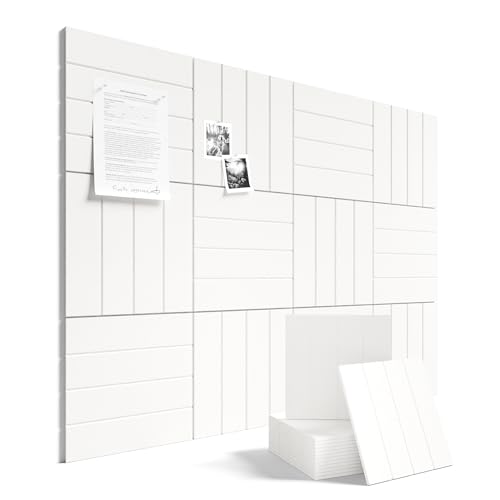 48" x 36" Large Felt Bulletin Board (Milky White / Bold-stripe 12-pack)