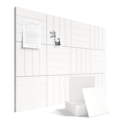 48" x 36" Large Felt Bulletin Board (Milky White / Bold-stripe 12-pack)