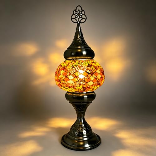 Turkish Desk Lamp with Bronze Base