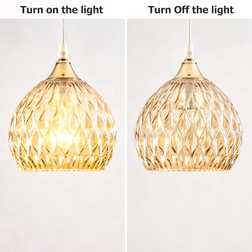 Globe Ripple Glass Lamp Shade