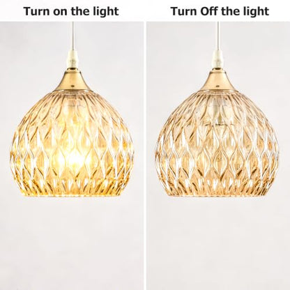 Globe Ripple Glass Lamp Shade