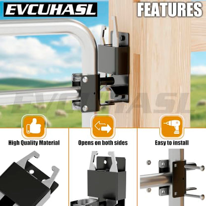 2 Way Heavy Duty Lockable Gate Latch
