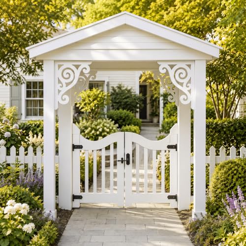 2 Pcs Large Wood Porch Corbels for Doorway 12" W x 0.6" D x 12" H