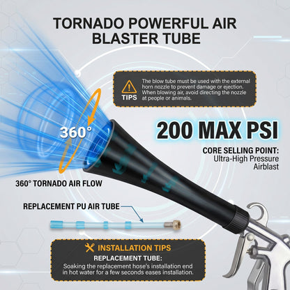 Tornado Car Cleaning Gun (Pu Tube Air Cleaning Gun)