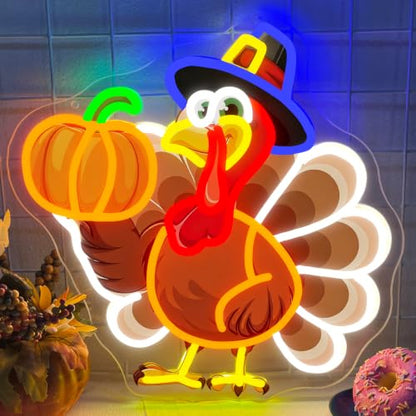 Hello Fall Neon Sign Dimmable Autumn Led Neon Lights With Maple Leaf for Wall Decor