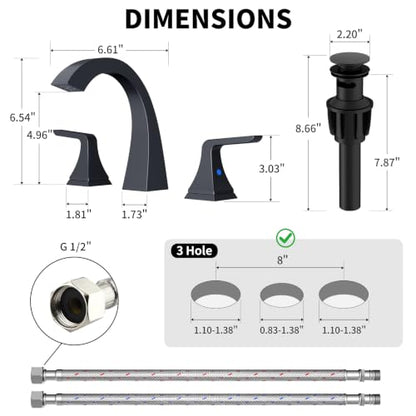Bathroom Sink Faucet 8 inch