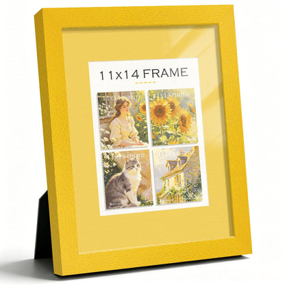 11x14 Mustard Yellow Picture Frame (Mustard Yellow Frame Yellow Mat / 11x14)