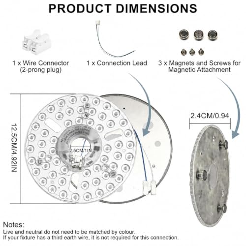 Ceiling Fan LED Light Board Replacement Kit