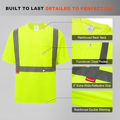 Hi Vis Short Sleeve Safety Shirts
