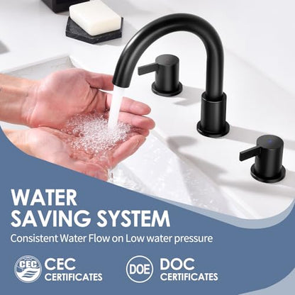 Two Handle WIDESPREADE Bathroom Faucet 18029