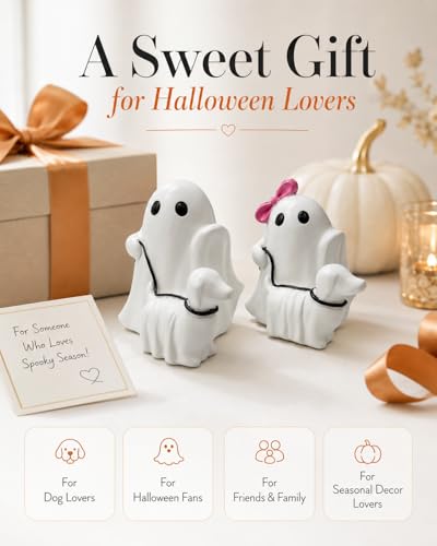 Halloween Ghost Walking Dog Figurines (Ghost Walking Dog)