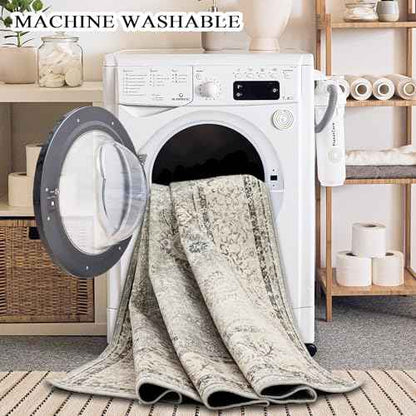 Washable Area Rug 8×10 for Living Room (Grey / 8' x 10' (Rectangular))