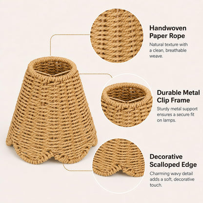 2 Pack Small Clip (Woven Paper Rope)