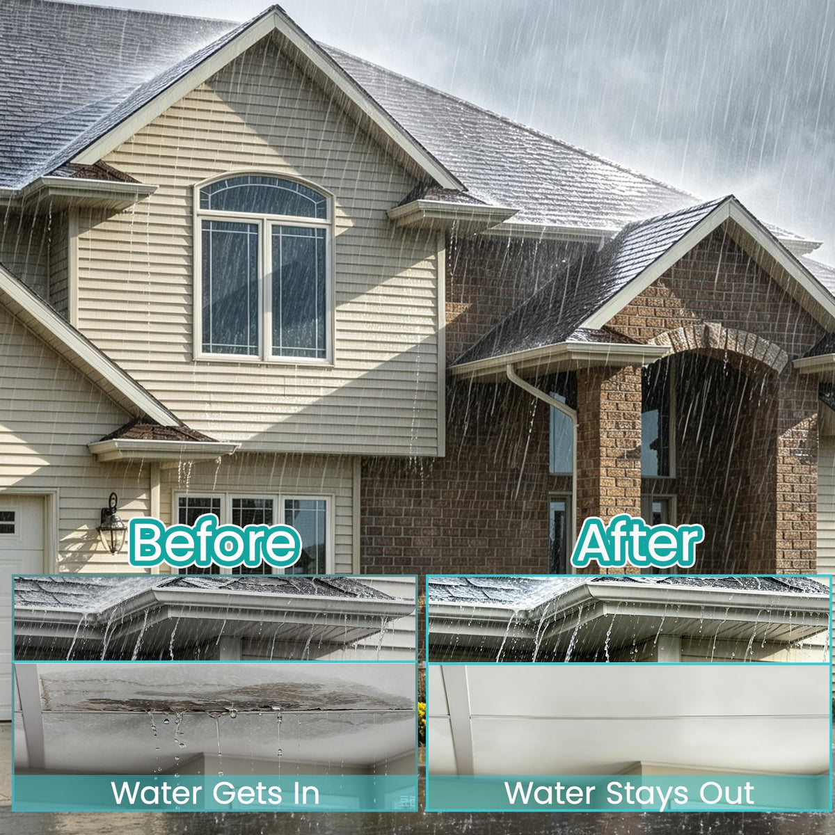 Transparent Waterproof Sealant Clear Leak Repair Coating (128 FL OZ)
