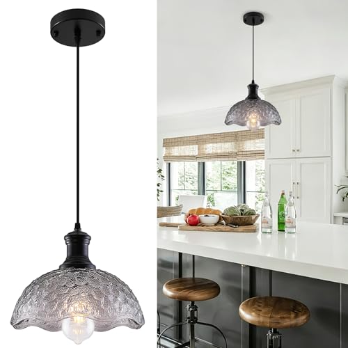 Vintage Glass Pendant Light