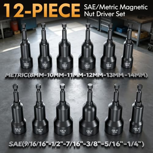 Magnetic Impact Nut Driver Set