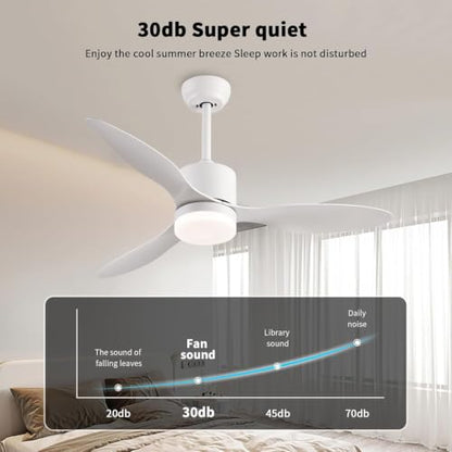42'' Ceiling Fans with Lights and Remote