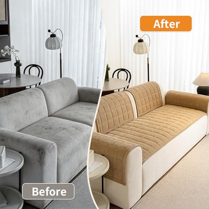 Couch Covers for Dogs (Light Brown / 1PC/27.6"x82.7")