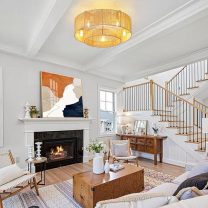Boho Ceiling Fans with Lights